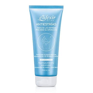 Elifexir Crème Anti-vergetures Répare, Prévient et Élimine les Vergetures et Cicatrices + Élasticité, Hydratante - 200 ml