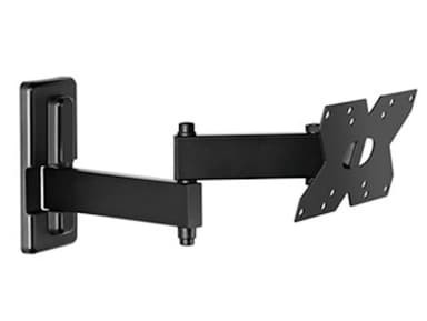 Meliconi CME EDR120, support TV mural à double bras, support TV inclinable, support pour téléviseur à écran plat de 14 à 32 pouces, support VESA 75-100-200x100, capacité de charge 17 kg, noir