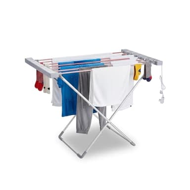 Wintem ClassiDry Étendoir électrique avec 8 Barres chauffantes – Séchoir Pliable, 120 W, séchage Rapide et économe en énergie