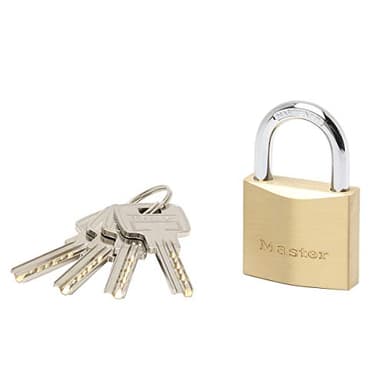 Master Lock 2940EURD Cadenas en laiton 40 mm Double verrouillage haute sécurité, Or