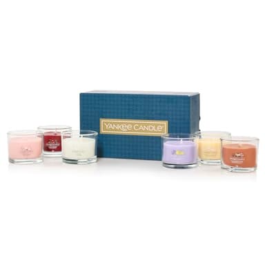 Coffret cadeau de bougies parfumées Yankee Candle | Bougies votives en verre | Mélange de cires de soja | 6 unités | Cadeaux pour femmes