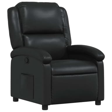 vidaXL Fauteuil inclinable en Similicuir Noir