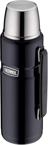 THERMOS 123167 Acier inoxydable, Durable,Portable King Bouteille INOX Bleu 1,2 L
