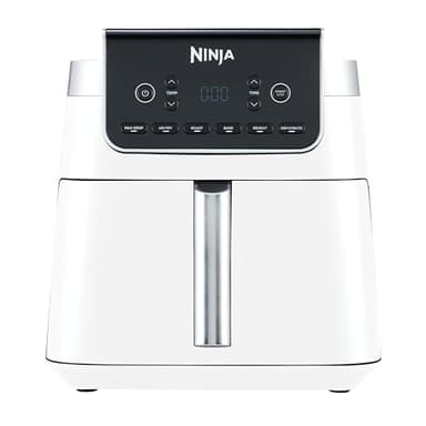 Ninja Air Fryer MAX PRO, 6.2L, sans huile, grand tiroir, rôtir, cuire, frire, familial, numérique, panier et plaque de cuisson compatibles lave-vaisselle, Blanc AF180EUWH
