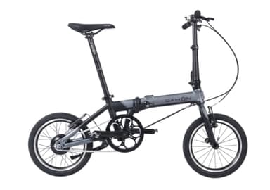 DAHON K-Feather Vélo électrique pliant 16" ultra léger 12 kg, 120 Wh IPX5 étanche 24 V 250 W, batterie intégrée dissimulée, couleur ardoise