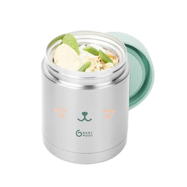 Babymoov Boîte isotherme EAT'S ISY avec double paroi Inox, 350ml - 100% hermétique - Facile à nettoyer et à emporter
