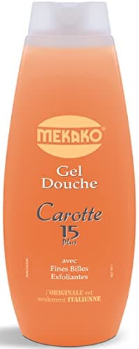 Mekako, Gel Douche Carotte Exfoliant, Fraise, 500 ml