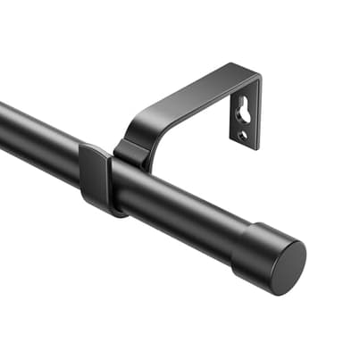 Tringles à Rideaux Extensibles 76-280 cm, Diamètre 19 mm - Réglables Avec Embouts pour Œillets - Élégantes Tringles Décoratives pour Chambre à Coucher