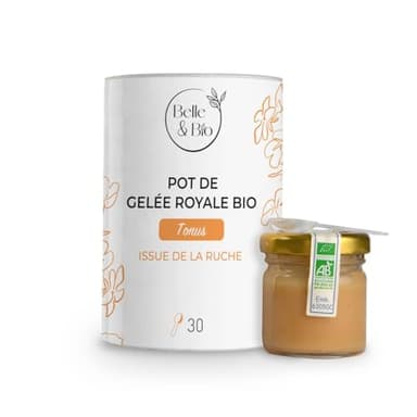 ANTI-FATIGUE & CHANGEMENT DE SAISON - Pot Gelée Royale Bio de 30g - Certifié BIO