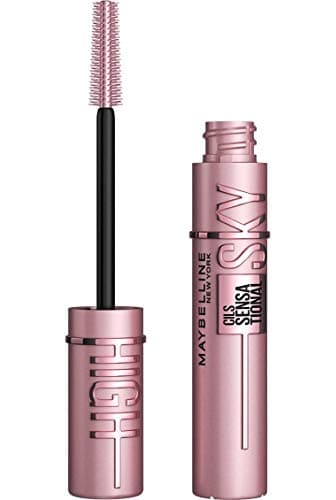 Maybelline New York - Mascara Volume Intense et Longueur Illimitée - Formule Enrichie en Extraits de Bambous et de Fibres - Sky High - Teinte : Very Black - 7,2 ml