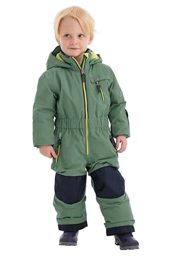 Killtec firstinstinct by killtec enfants Combinaison de ski/combinaison de neige avec capuche, imperméable FISW 31 MNS ONPC, forest green, 110, 39908-000