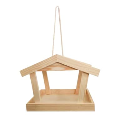 Mangeoire à Oiseaux, Station de Nourrissage Déco Maison Animalerie, Style Rustique pour Extérieur Colibris, pour Jardin Cour Terrasse Allée Fenêtre Balcon Arbre Clôture Intérieur