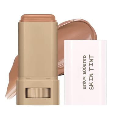 Bâton de fond de teint couvrant, sérum multi-usages boosted pour la peau, crème teintée mate hydratante avec pinceau, correcteur et bâton de contour à double tête, formule légère et non grasse