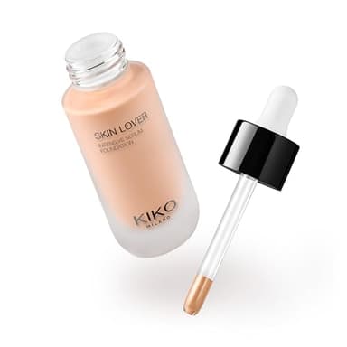 KIKO Milano Skin Lover Intensive Serum Foundation 4WG, Fond De Teint Sérum Hydratant Longue Tenue