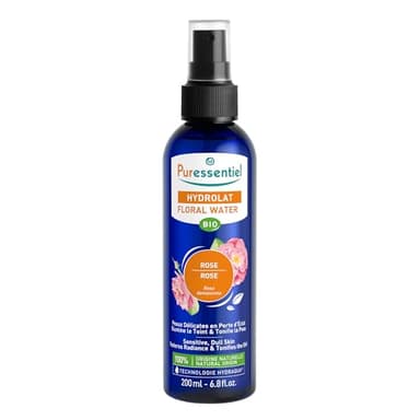 Puressentiel - Hydrolat de Rose Bio - 100 pourcent d'Origine Naturelle - Idéal pour peaux ternes en perte d'éclat - 200 ml