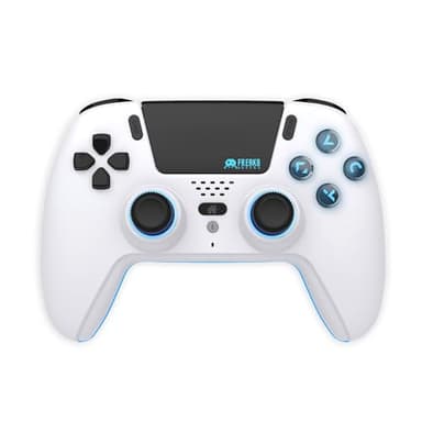 Freaks and Geeks-Manette Bluetooth pour PS5 LED - Blanche