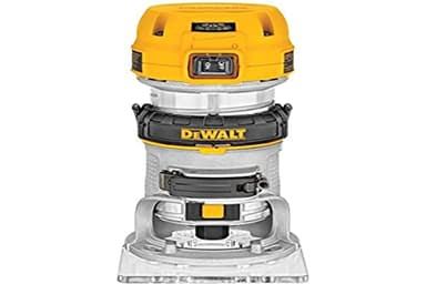 DEWALT - Affleureuse Paume Compacte - D26200-QS - Affleureuse avec Pince de 6-8mm, Lampe LED et Vitesse Variable - Vitesse à Vide 16000-27000tr/min - 900W