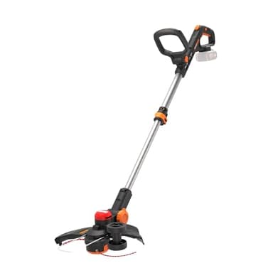 WORX Coupe-Bordures 3 en 1 sans Fil 20V WG173E.9, dimaètre de 33 cm, Moteur brushless, tête pivotante à 90°, Conception à Double Ligne, avance Automatique, Livré sans Batterie ni Chargeur