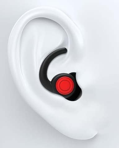 SUPCEAT Bouchon d'Oreille pour Dormir Anti Bruit, Bouchons d'Oreilles Réutilisables et Lavables, Bouchon Oreille Silicone Antibruit pour Sommeil, Musique, Fêtes, Concerts (Noir)