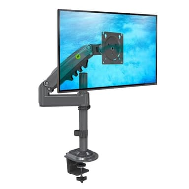 Ergosolid Support Ecran PC Moniteur de 17-30 Pouces, Bras pour Écran PC Rotatif à 360°, Réglable en Hauteur, VESA 75mm et 100mm, Capacité de Charge Accrue de 2-9kg