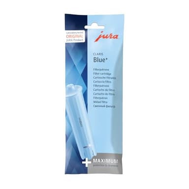 JURA Claris Blue+ Cartouche filtrante d'origine avec le plus d'hygiène – Hygiène certifiée TÜV – Lot de 1 – 24228