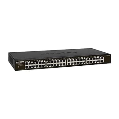 NETGEAR (GS348) Switch Ethernet 48 Ports RJ45 Gigabit (10/100/1000) , switch RJ45 Format Bureau /Rack, Boitier Robuste en Métal, Silencieux sans Ventilateur pour une Connectivité Simple et Abordable