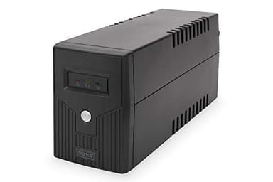 DIGITUS Line-Interactive VI onduleur - 600VA / 360W - AVR - 2 prises de courant de sécurité - logiciel d'arrêt USB/RS232/RJ11