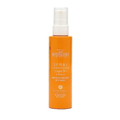 Maternatura, Spray Protecteur pour Cheveux à la Papaye et Mangue, avec Filtres UV, Protecteur Thermique pour Cheveux contre le Soleil, Routine Beauté pour les Cheveux à la Mer, Made in Italy - 150 ml