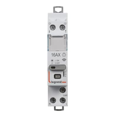 LEGRAND - 199121 - Télérupteur modulaire connecté Drivia with Netatmo 16AX 230V~ - Compatible avec l'App Home + Control et le délesteur connecté - Emballage BTC - Gris