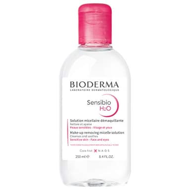 BIODERMA Créaline H2O - L’eau micellaire originale, nettoyante et démaquillante - Élimine le maquillage, le pollen et les résidus de pollution - Peaux sensibles - Flacon 250 ml