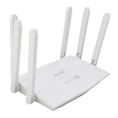 Tonysa Routeur sans Fil WiFi6, 4G 5G CPE LTE 300 Mbps 6 Antennes Routeur Internet sans Fil avec Emplacement pour Carte SIM, 5G sécurisé pour Bureau, Vente au Détail,