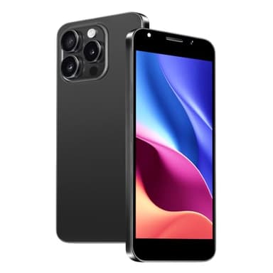 Fine Life Pro Téléphone déverrouillé, processeur 4- Core, Smartphone 4G - LTE TDD FDD, Appareil Photo 2MP + 2MP, 2GB RAM, 16GB ROM, 128GB d'extension, écran 5.0 Pouces (25, Dark)