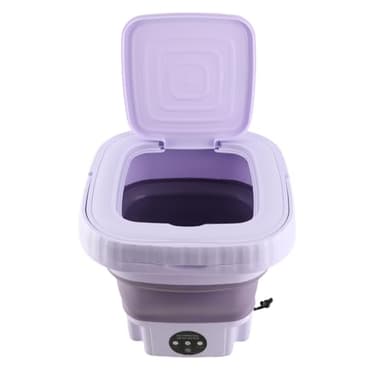 Machine à Laver Portable, 11l Grande capacité Automatique Mini Seau Lavage Lingerie Chaussettes vêtements de bébé, RV Voyage Appartement dortoir Pliant Machine à Laver avec Drain