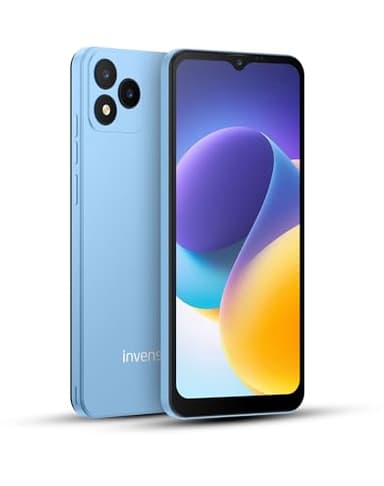 invens Note TK01 Smartphone Pas Cher, 4Go +32Go(TF 256GB) Telephone Portable, 6.52" HD+ Écran, 4250mAh Telephone, 16MP+5MP Téléphone, Triple 4G SIM/GPS/OTG/3.5mm, Bleu