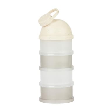 Babymoov Boites de Lait en Poudre Babydoses - Bec Verseur Ergonomique - 4 compartiments Empilables - Hermétiques - Fabriquées en France - Grande Contenance, Beige