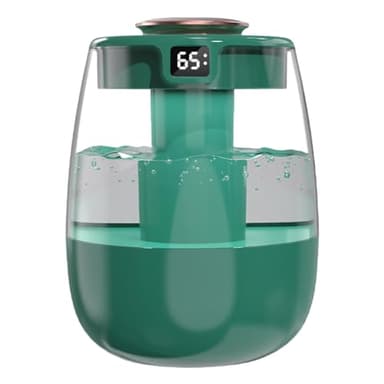 Humidificateur d'air Top-Fill, 1,3L Humidificateur Brume USB, <20dB 3 Modes, Humidificateur Chambre avec Affichage de la Température pour Plantes, Bureau, Voiture, Chambre à Coucher