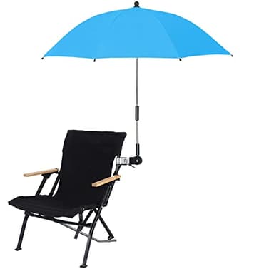 DCQRY Parapluie de Chaise avec Pince Universelle Parasol de Plage Réglable à 360° Protection UV Parasol Portable pour Poussettes, Fauteuils Roulants, Chaises de Terrasse, Chaises de Plage et(#2)