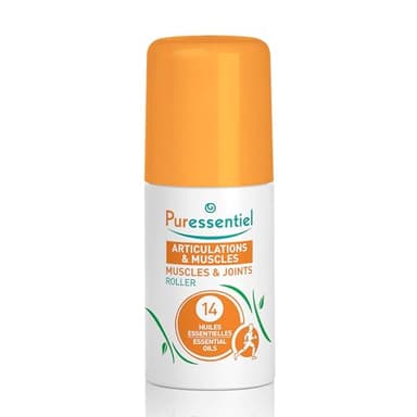 Puressentiel - Articulations et Muscles - Roller aux 14 Huiles Essentielles - Soulage les douleurs musculaires, articulaires et les courbatures – Dos, genoux, jambes du sportif - 75 ml