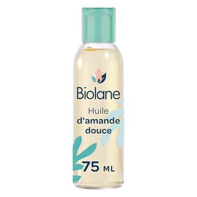 BIOLANE - Huile d'amande douce - Bébé -Protège la peau - Vitamine E - Soin - Bain - Massage - 100% d'origine naturelle - Fabriquée en France
