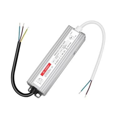 Transformateur 220V 12V LED 60W, alimentation 12v 60w 5A, led driver 12v étanche IP67, Transfo AC à DC, convertisseur 220v 12v, 12V60W pour G4, GU5.3, MR11, MR16, Bande LED, Non Dimmable