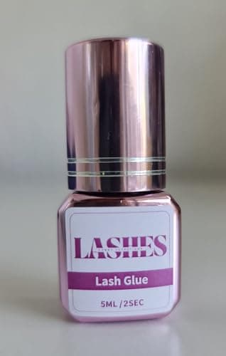 LASHES Colle Extensions de Cils, Séchage 0,5 à 2 Seconde, 5g, Pour Yeux Sensibles, Usage Professionnel