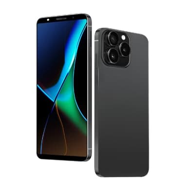 Téléphone déverrouillé, écran de 6,0 pouces, 4GB RAM + 64GB ROM / TF 256GB, 13MP + 16MP double appareil photo, support 4G LTE FDD TDD, double carte SIM, idéal pour les débutants. (200 black)