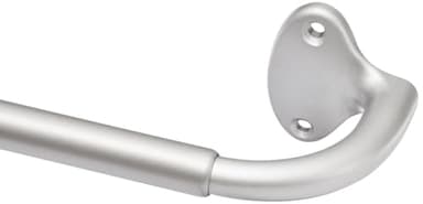 Amazon Basics Tringle à rideaux extensible d'intérieur avec tringle incurvée de 122 à 224 cm - Nickel