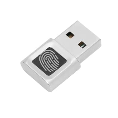 Ouitble Lecteur D'empreintes Digitales USB, Capteur D'empreintes Digitales de Verrouillage de sécurité des Ordinateurs Portables Biométriques avec Reconnaissance à 360 ° pour PC