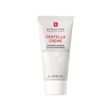 Erborian - Centella Crème avec Centella Asiatica et Acide Hyaluronique - Crème de Jour Anti-Rougeurs - Hydratante & Apaisante - Unifie le Teint de la Peau - Cosmétique Coréen - 50 ml