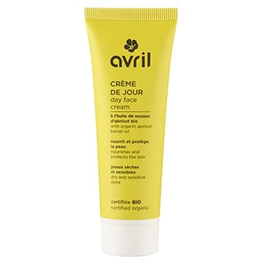 Avril - Crème de Jour Bio - Peaux Sèches & Sensibles - Nourrit et Protège - 99% d'Origine Naturelle - Certifié Bio Ecocert - Fabriqué en France - 50ml