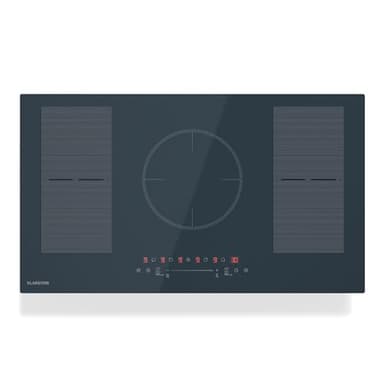 Klarstein Delicatessa 90 Flex Plaque À Induction Encastrable - 5 Zones, 9500 W, Flexzone, Thermoboost, Sensecontrol, Minuterie & Verrouillage Parental, Anthracite, 90 cm