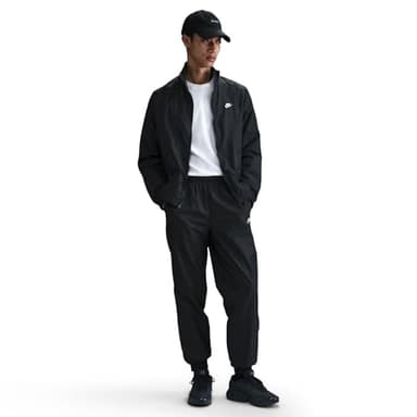 Nike Club HJ1985-011 Survêtement tissé pour homme, noir/blanc, taille L