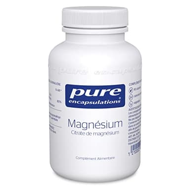 Pure Encapsulations - Citrate de Magnésium 150mg - Magnésium Chélaté Hautement Biodisponible - 90 Gélules Véganes