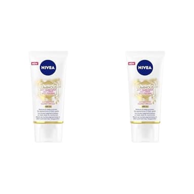 NIVEA Luminous 630 Crème Mains (1 x 50 ml), Crème anti taches pigmentaires pour les mains, Soin des mains anti-âge hydratant SPF 15 (Lot de 2)